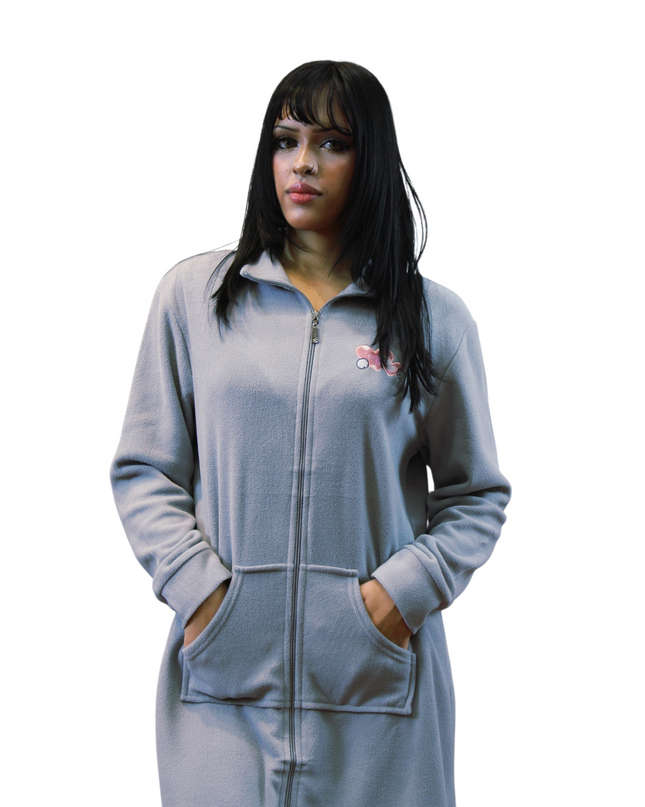 Front Zipper Fall Winter Nightgowns