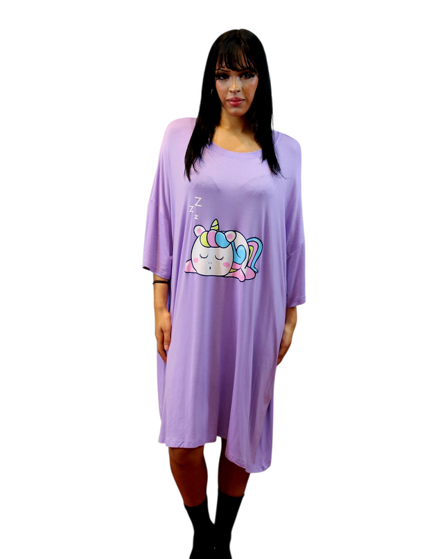 Free Size Purple Nightgown