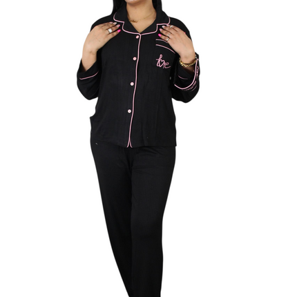 3Pcs Love Triangle Pajamas