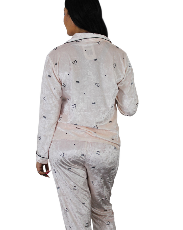 Comfy Soft  Love Pajamas In Peach Color