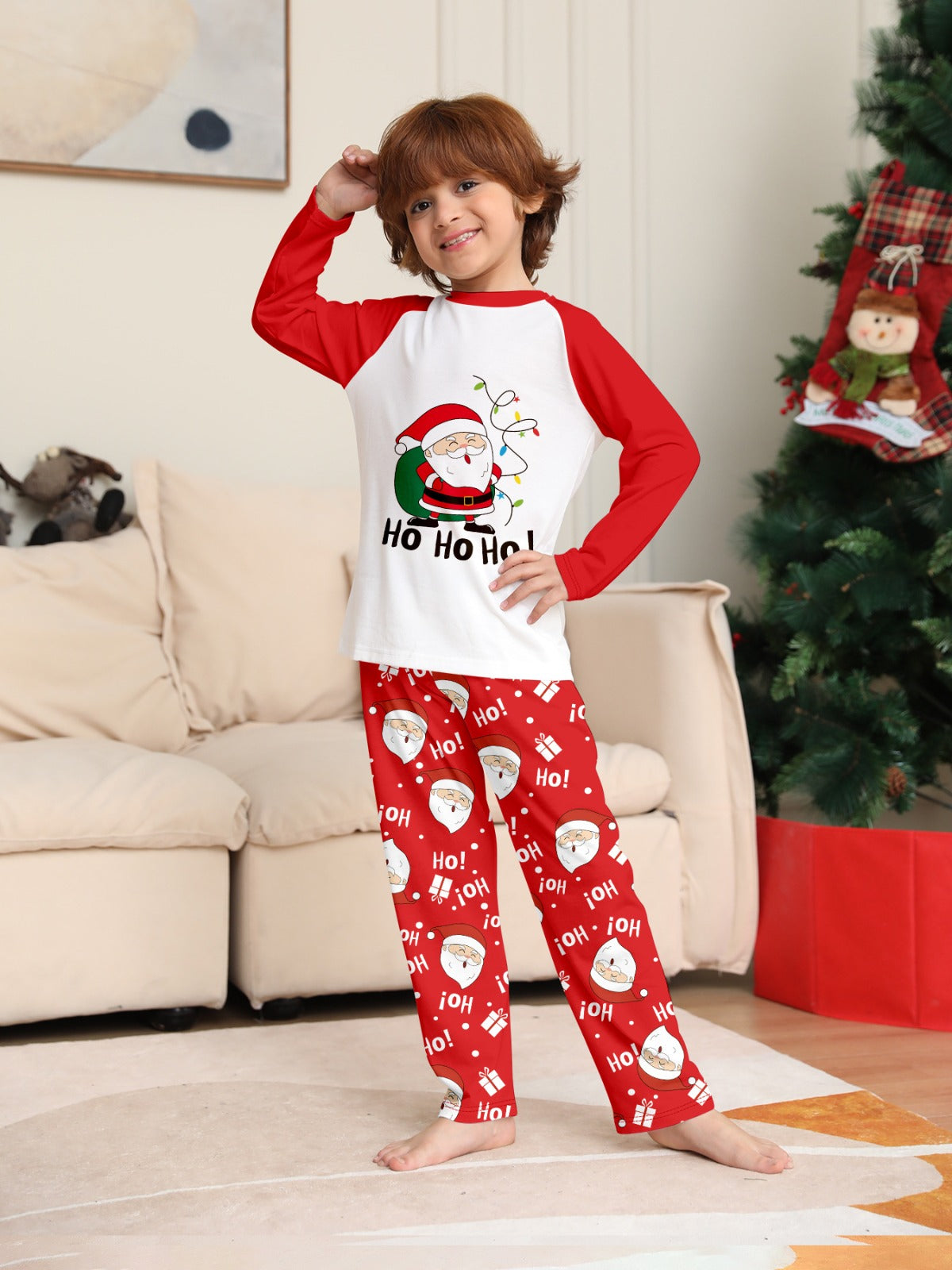 Christmas Family Pajamas Ho Ho Ho