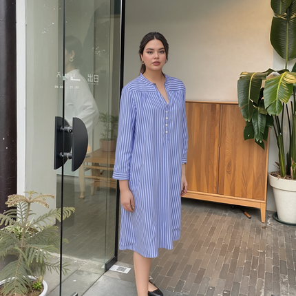 Pure Cotton Night Gown P.J Blue