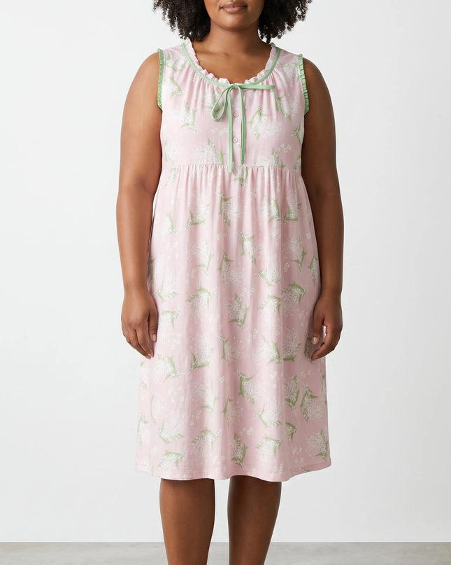 Women 100% Nightgown Sleepwear Soft And Comfortable