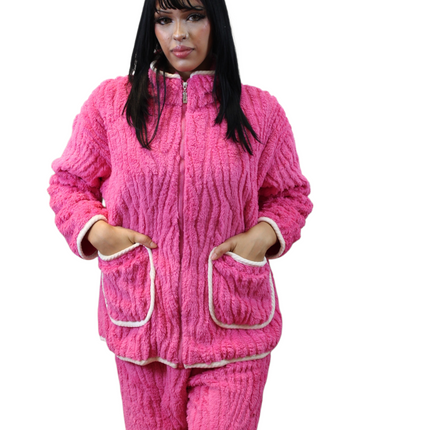 Hot Pink Winter Loungewear's