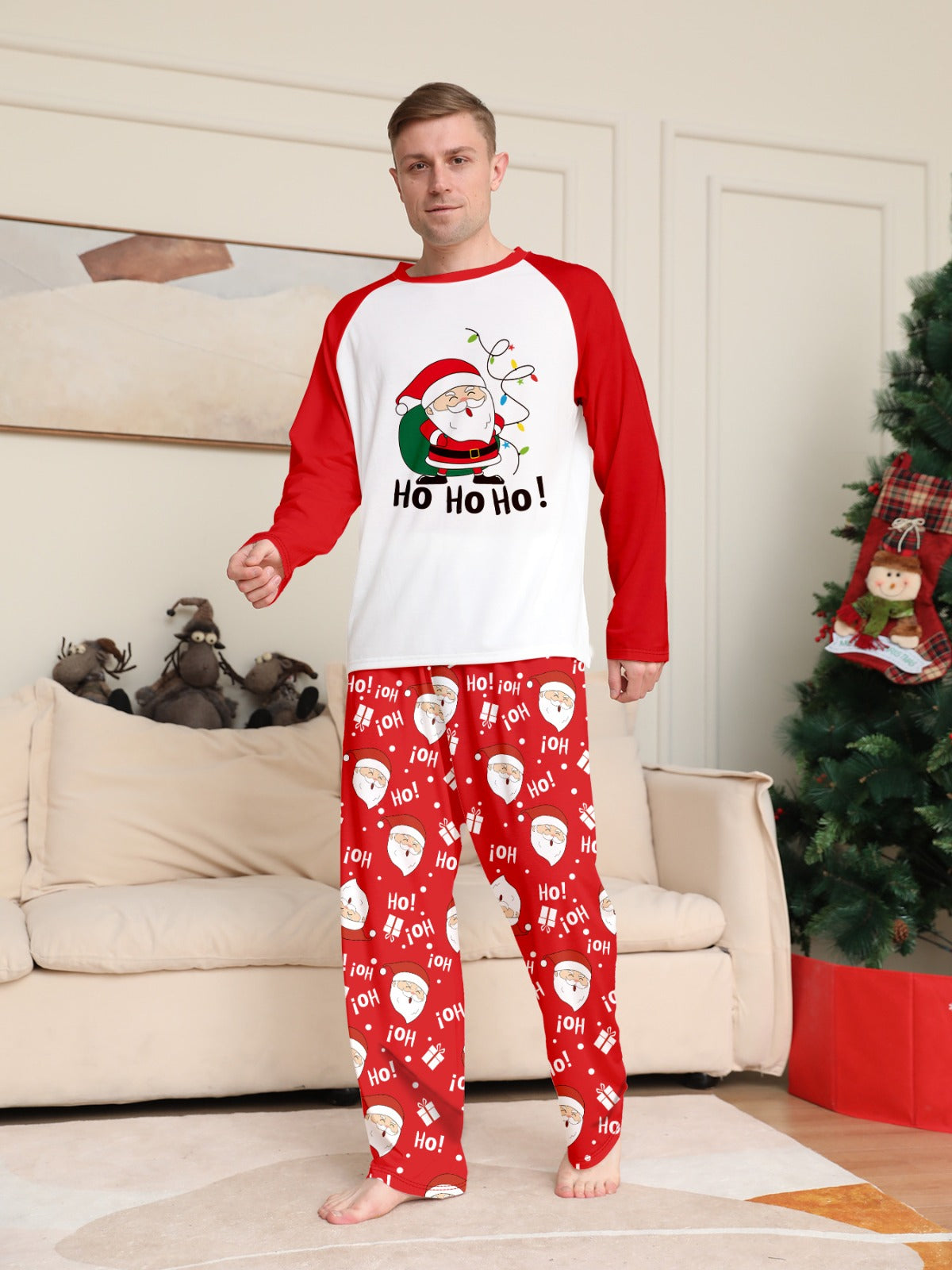 Christmas Family Pajamas Ho Ho Ho