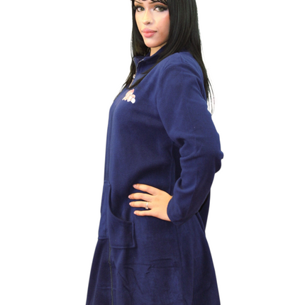 Front Zipper Fall Winter Nightgowns