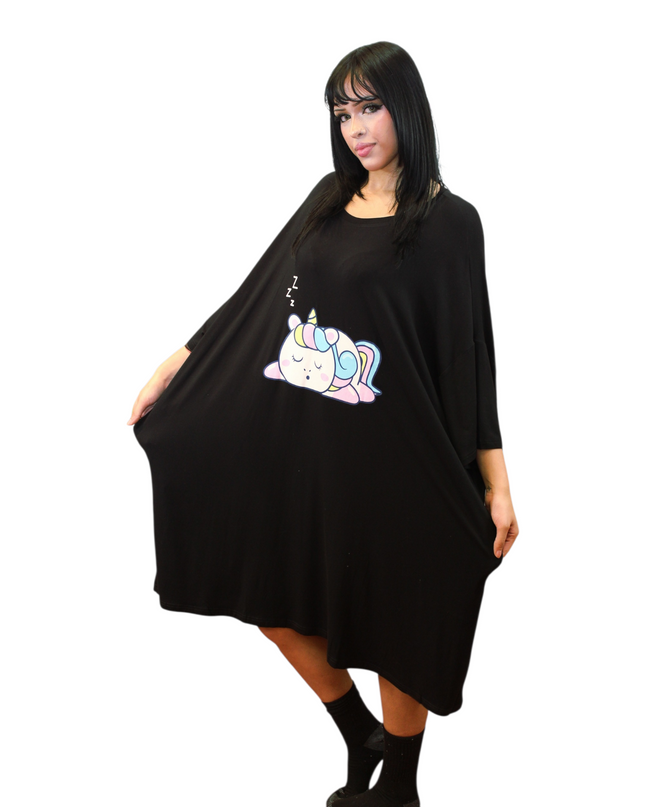 Free Size Nightgown With with Soft Viscose Fabric