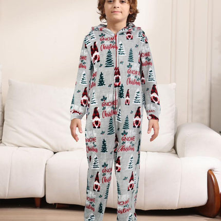 Christmas Flannel Fleece Warm Family Jumpsuit