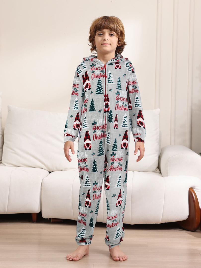 Christmas Flannel Fleece Warm Family Onesies