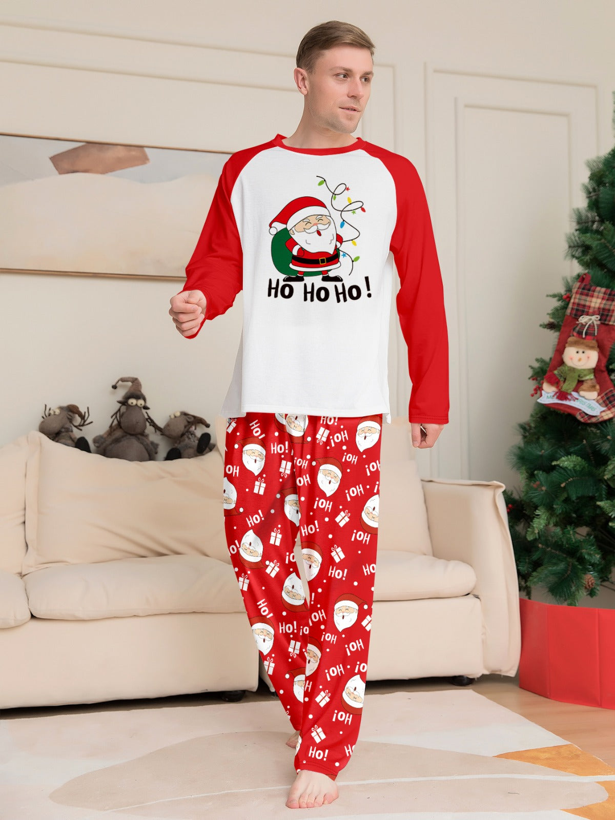 Christmas Family Pajamas Ho Ho Ho