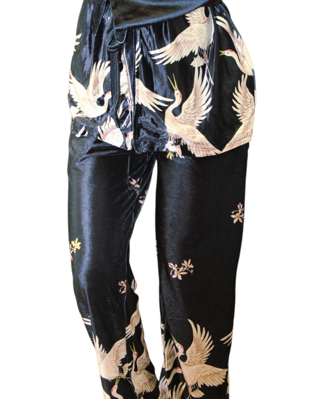 3Pcs Velvet Pajamas Set