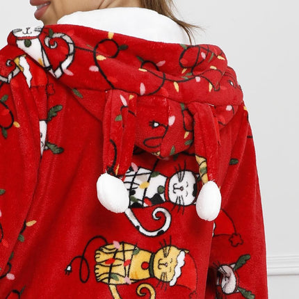 Christmas Flannel Fleece  Jumpsuit