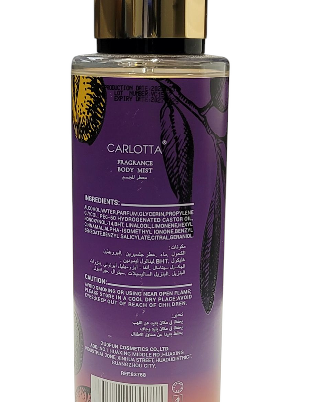 Body Mist Love magic Noir