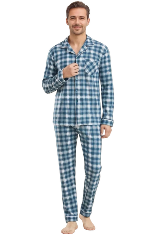 Men's 100% Cotton Pajamas Set