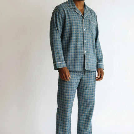 Men' PJ' Set With Button Pants