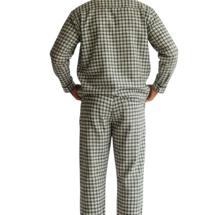 Men' Draft PJ' Set With Button Pants