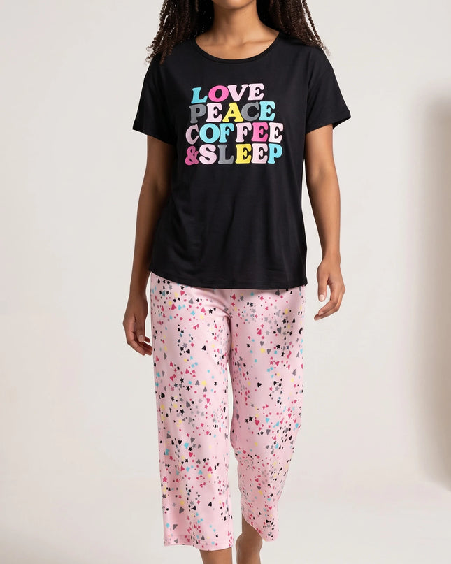 Summer Short-Sleeve and Carpi's Pjs Cotton Blend Set