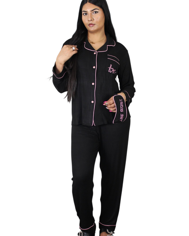 3Pcs Love Triangle Pajamas