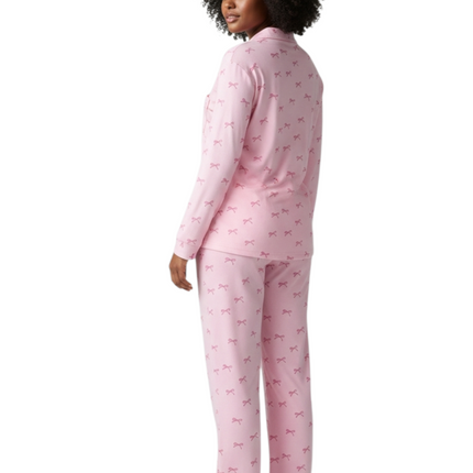 2pcs PJ's Set Design with Ribbons Symbol of Love and Peace.