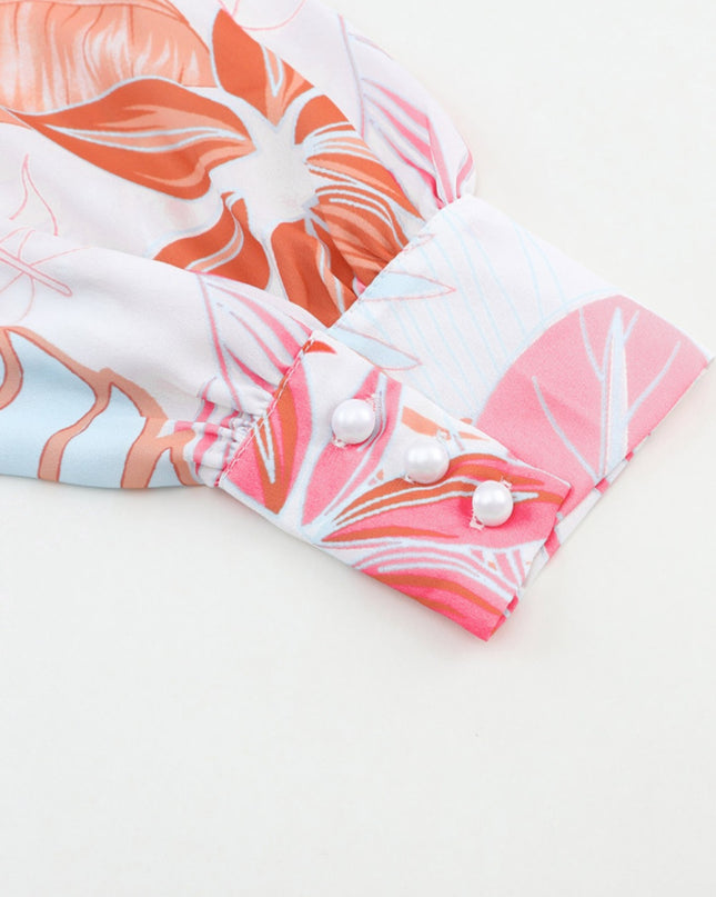 Long Sleeve Wrap V-Neck Slit Maxi Dress