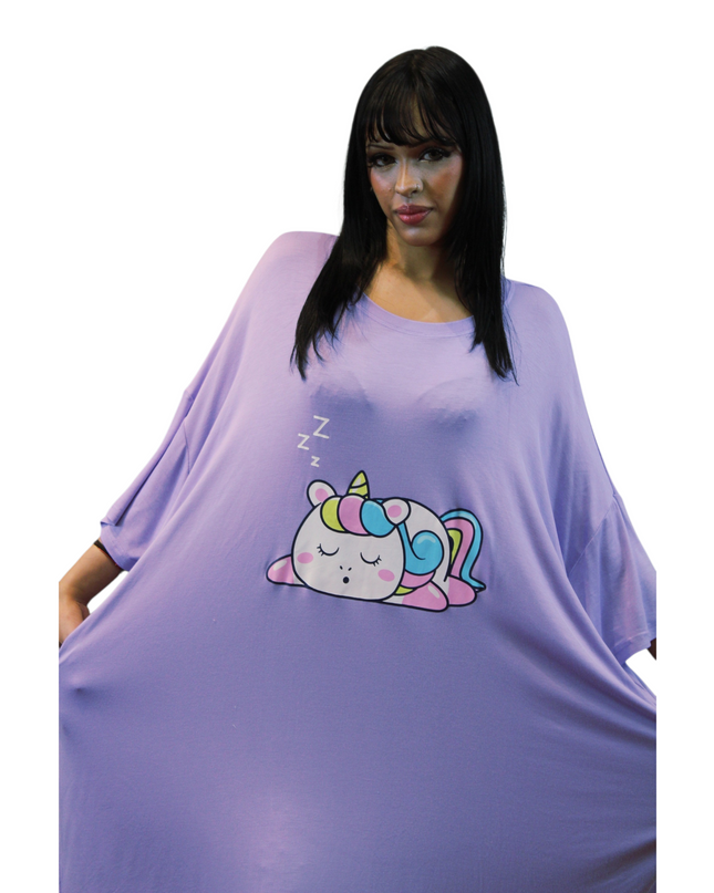 Free Size Purple Nightgown