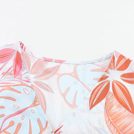 Long Sleeve Wrap V-Neck Slit Maxi Dress