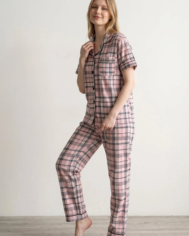 2Pcs Women Pajamas Made in Soft And Comfortable