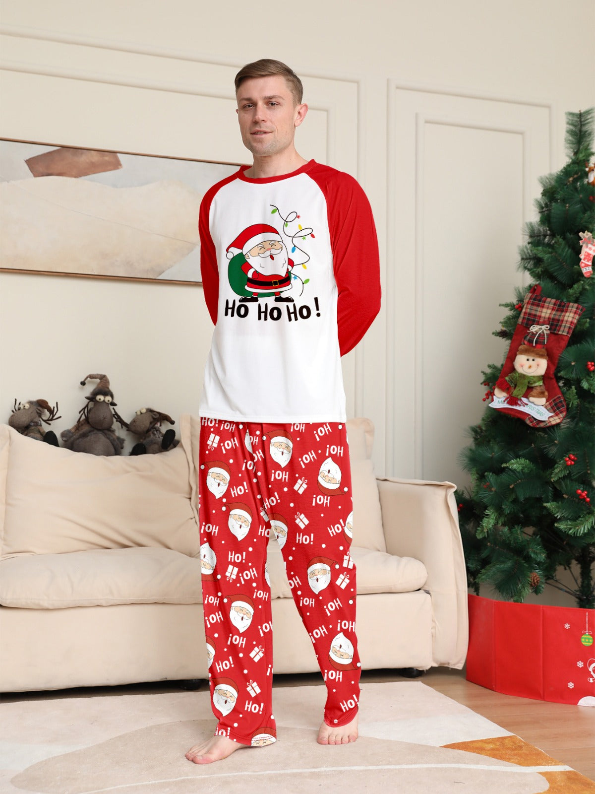 Christmas Family Pajamas Ho Ho Ho
