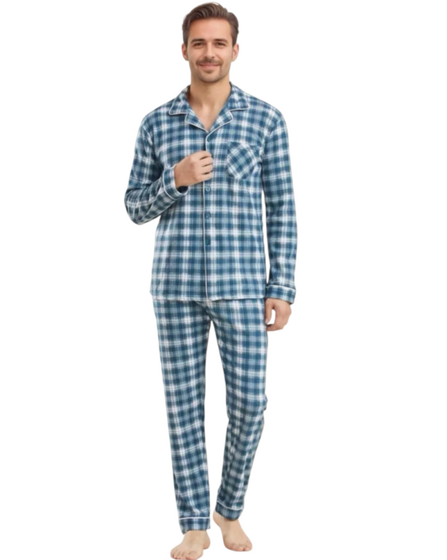 Men's 100% Cotton Pajamas Set