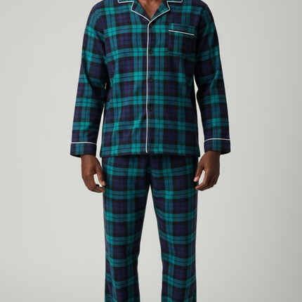 Men's Flannel Plaid PJ's Top And Lounge wear