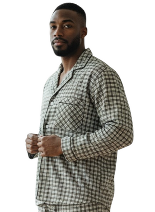 Men' Draft PJ' Set With Button Pants