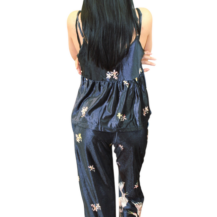 3Pcs Velvet Pajamas Set