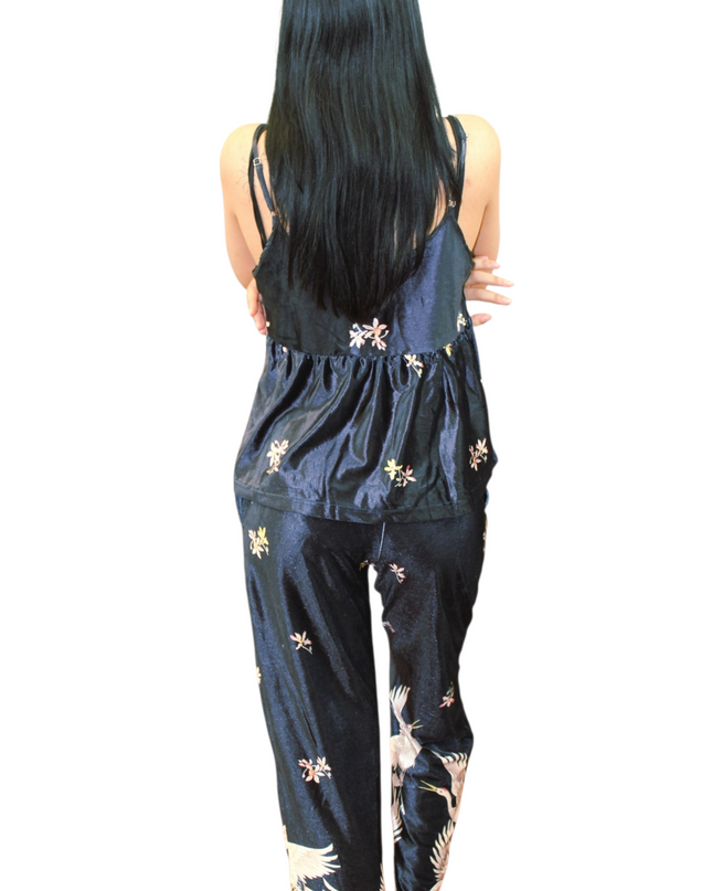 3Pcs Velvet Pajamas Set