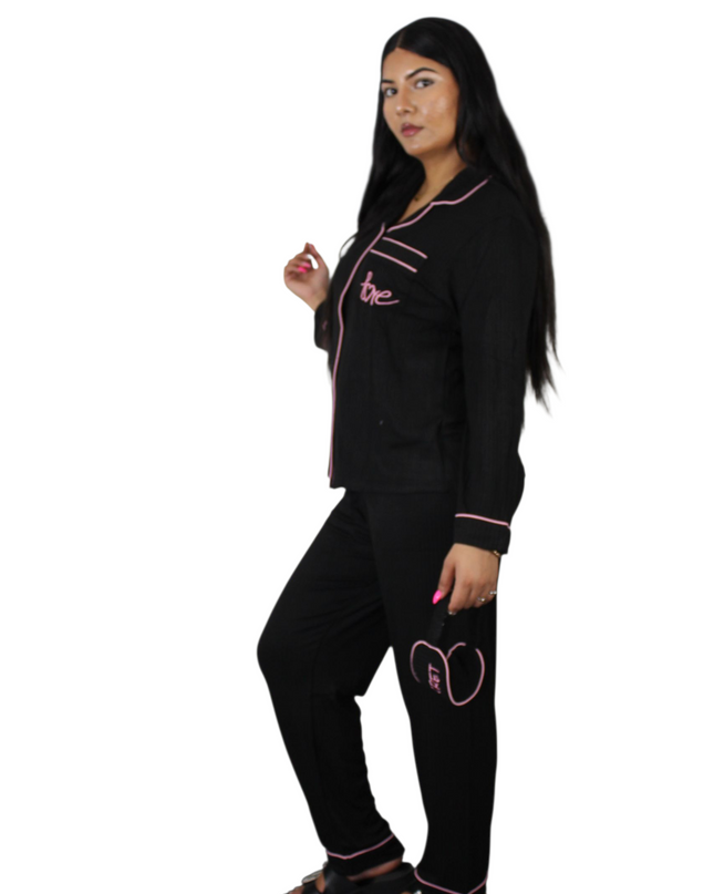 3Pcs Love Triangle Pajamas