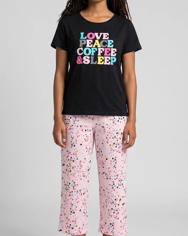 Summer Short-Sleeve and Carpi's Pjs Cotton Blend Set