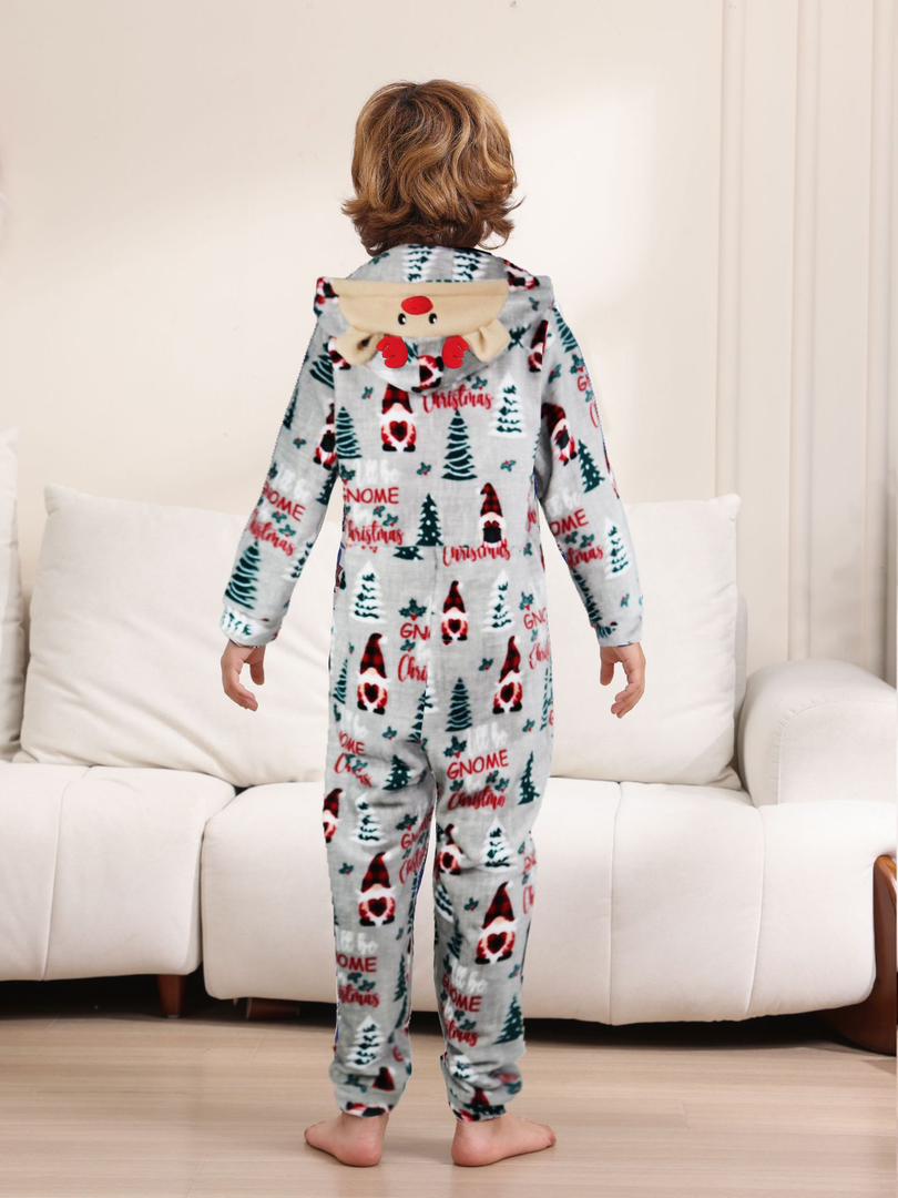 Christmas Flannel Fleece Warm Family Onesies