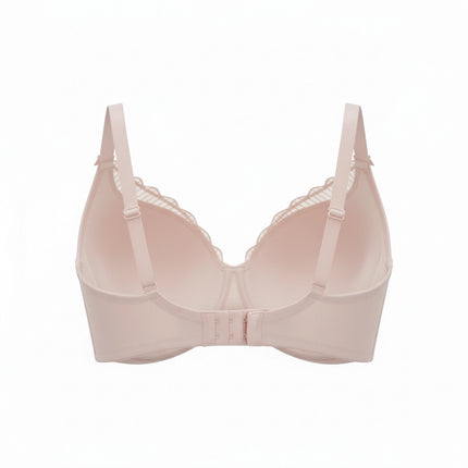 Underwire Support Bra Baby Pink