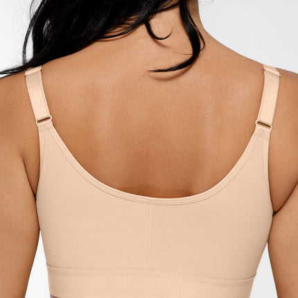 Post surgery full coverage front closure bra