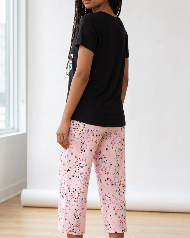 Summer Short-Sleeve and Carpi's Pjs Cotton Blend Set