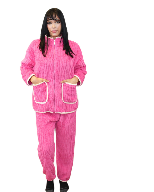 Hot Pink Winter Loungewear's