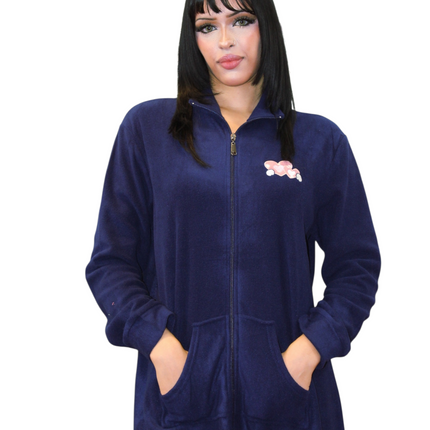 Front Zipper Fall Winter Nightgowns