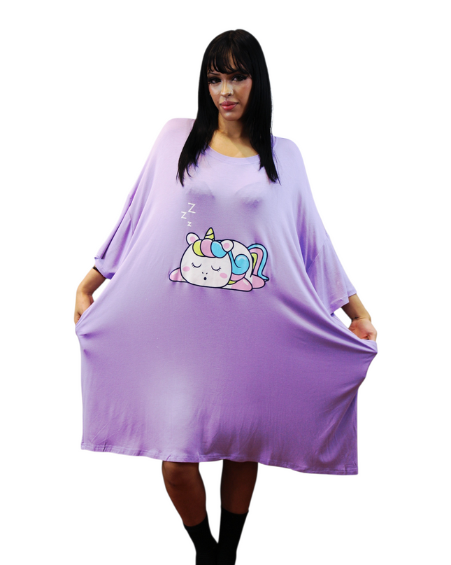 Free Size Purple Nightgown
