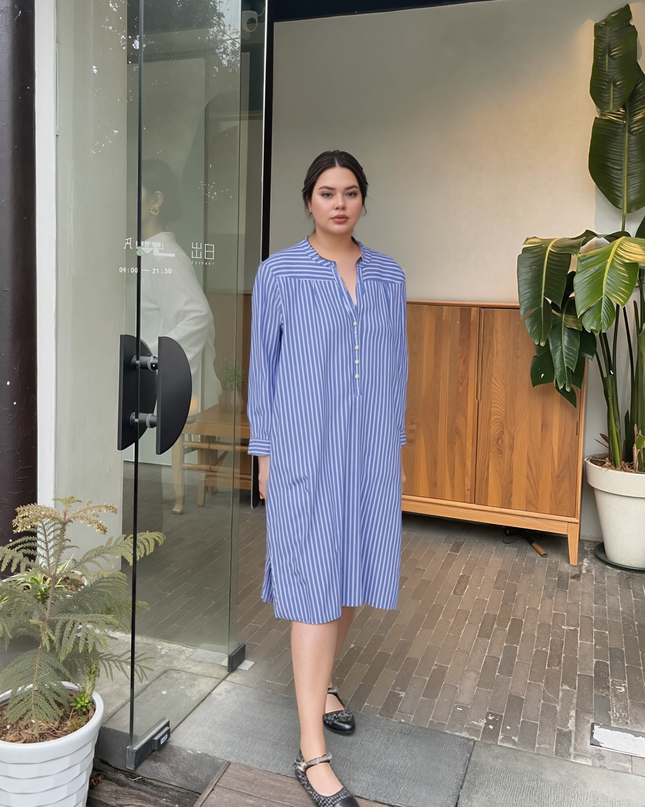 Pure Cotton Night Gown P.J Blue