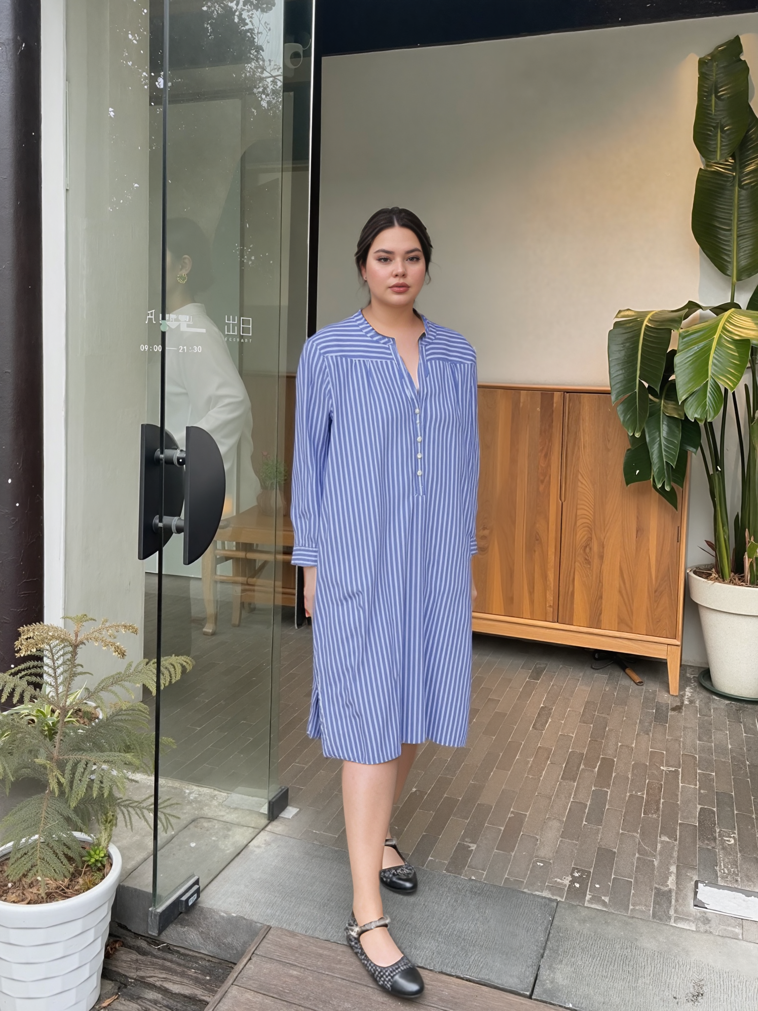 Pure Cotton Night Gown P.J Blue