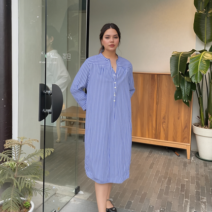 Pure Cotton Night Gown P.J Blue