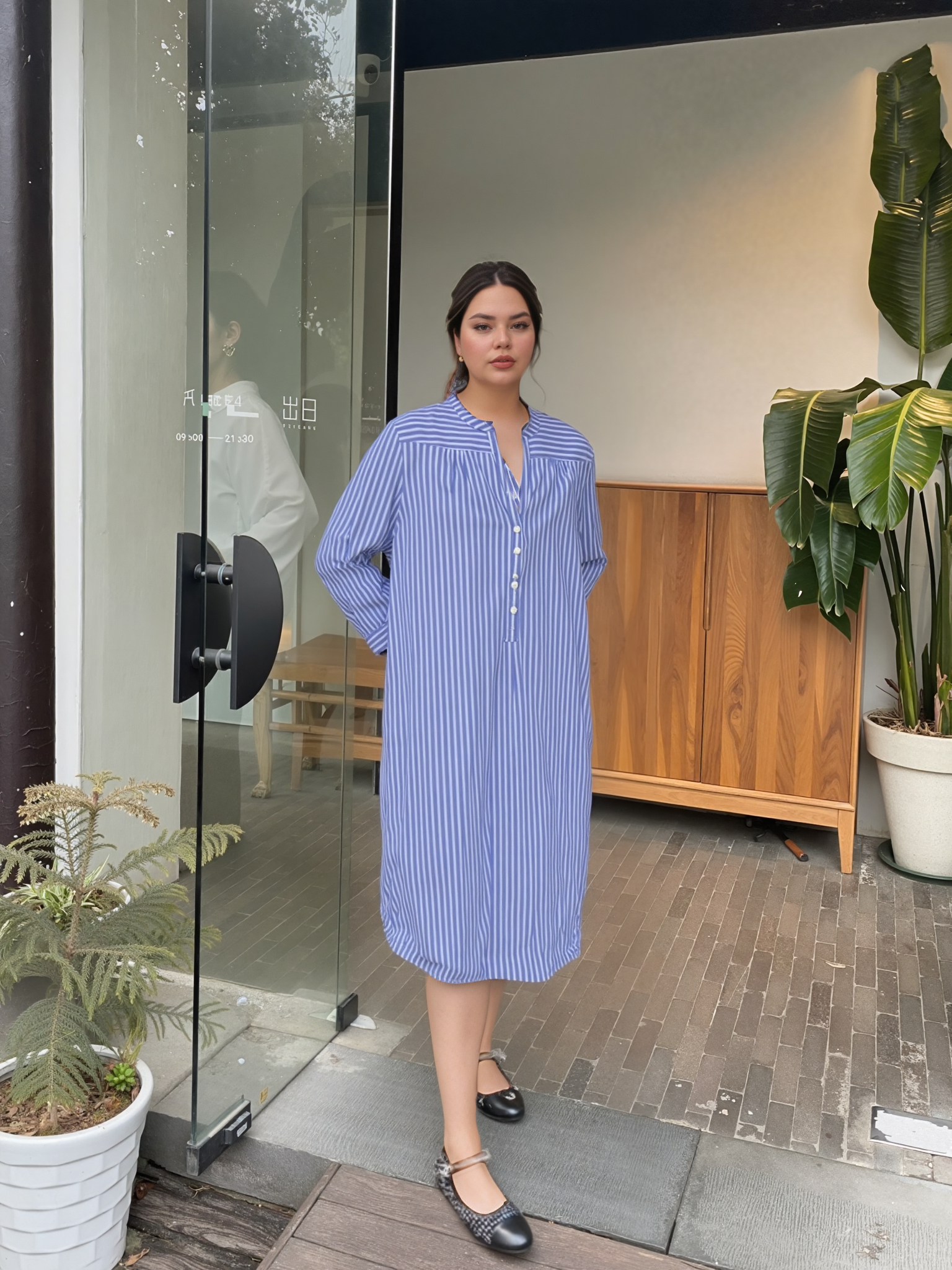 Pure Cotton Night Gown P.J Blue