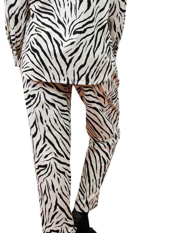 2pcs Women Cream Cotton Pjs