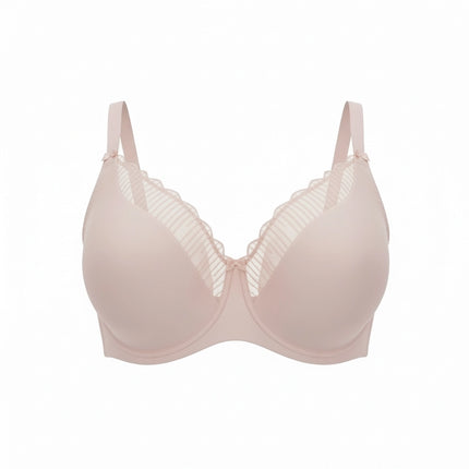 Underwire Support Bra Baby Pink