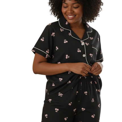 3pcs Pajamas and Lounge Wear Set Top