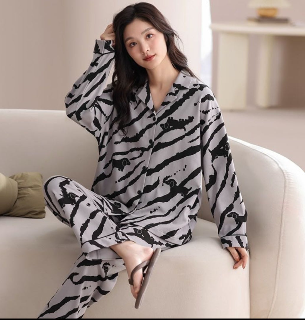 2pcs Cotton Pjs Set